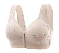 MaNMaNing Soutien Gorge sans Armature Femme Grande Taille Boutonnage Devant Réducteur Cache-Côté Dos Nageur Confortable Maintien Maman