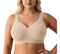 MaNMaNing Soutien Gorge sans Armature Femme Grande Taille sans Couture Maintien Confortable Bonnet Complet Effet Push-Up Brassiere Armature Confortable Grand Confort