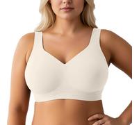 MaNMaNing Soutien Gorge sans Armature Femme Grande Taille sans Couture Maintien Confortable Bonnet Complet Effet Push-Up Brassiere Armature Confortable Grand Confort