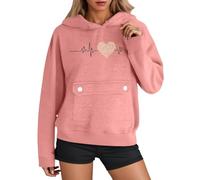 MaNMaNing Sweat À Capuche Femme Pull Femme Chic Et Elegant Pulls, Gilets Et Sweats Saint Valentin Pull Saint Valentin Idée Cadeau Cadeau St Ado A Capuche Polaire