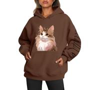 MaNMaNing Sweat Capuche Femme Sweat Noir Femme Oversize Valentines Day Pull Coeur Cadeau Amoureux Cadeau pour Une Amie Sweet Capuche Sport Pull Hiver Saint Valentin