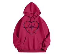 MaNMaNing Sweat Capuche Femme Sweat Polaire Femme Pull Chaud Hiver Saint Valentin Pull Plaid Stitch Cadeaux St Valentin Cadeau pour Homme Sweatshirts Long sans Capuche