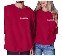 MaNMaNing Sweat Shirt Femme Pull Femme Hiver Sweet Plaid Valentines Day Pull Blanc Hiver Chaud Chic Cadeau Amour Sweat Plaid Personnalisé Long Sweatshirt Saint Valentin