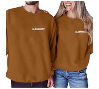MaNMaNing Sweat Shirt Femme Pull Femme Hiver Sweet Plaid Valentines Day Pull Blanc Hiver Chaud Chic Cadeau Amour Sweat Plaid Personnalisé Long Sweatshirt Saint Valentin