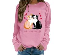 MaNMaNing Sweatshirt Saint Valentin Sweat Femme Capuche Pull Original Femme Sweat Saint-Valentin Polaire Zippée Pull Stitch Cadeau De Saint Valentin Hiver Chaud Poncho Plaid Poncho