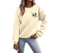 MaNMaNing Sweatshirts Confortables Pull Femme Plaid Femme Sweatshirt Saint Valentin Veste Grande Taille Pull Plaid Stitch Cadeaux Anniversaire Hiver Sweat sans Capuche