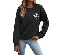 MaNMaNing Sweatshirts Confortables Pull Femme Plaid Femme Sweatshirt Saint Valentin Veste Grande Taille Pull Plaid Stitch Cadeaux Anniversaire Hiver Sweat sans Capuche