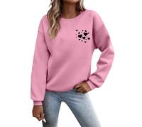 MaNMaNing Sweatshirts Confortables Pull Femme Plaid Femme Sweatshirt Saint Valentin Veste Grande Taille Pull Plaid Stitch Cadeaux Anniversaire Hiver Sweat sans Capuche