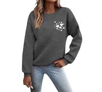 MaNMaNing Sweatshirts Confortables Pull Femme Plaid Femme Sweatshirt Saint Valentin Veste Grande Taille Pull Plaid Stitch Cadeaux Anniversaire Hiver Sweat sans Capuche
