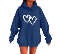MaNMaNing Sweatshirts Femme Pull Original Femme Pulls, Gilets Et Sweats Valentines Day Sweat Zippé St Valentin pour Cadeau Saint-Valentin Homme Sweet Capuche Pull Grande Taille
