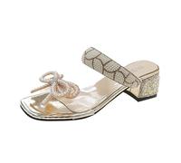 MaNMaNing Talon Femme Argent Fille Talon Haut Noir Haut pour Femme Chaussures de Loisirs décontractées (Gold, 40)