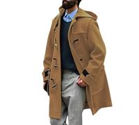 MaNMaNing Trench Coat Hommes Manteau Hiver Long Veste Longue Homme Manteau Hiver Chaud Homme Chaud Veste 3/4 Pour Softshell Parka