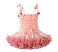 MaNMaNing Tutu Jupe en Tulle Fille De Danse Classique Robe De Ballet Jupe Short Fille Mini Tutu Doux Et Moelleux Violette Déguisement Princesse Sequins Party Dance Danse Classique