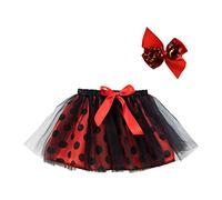 MaNMaNing Tutu Jupe Fille Jupe en Tulle Fille Robe De Ballet Short Mini Tutu Blanc Mini Noire Tulle Sequins Party Dance De Danse Classique Courte Blanche
