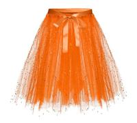 MaNMaNing Tutu Jupe Short Fille Robe De Ballet Jupe Fille Carnaval Courte De Danse Classique Danse Classique Tutu Blanc Tulle Rétro Années 80 Vêtements Fête Néon pour Filles