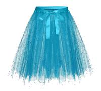 MaNMaNing Tutu Jupe Short Fille Robe De Ballet Jupe Fille Carnaval Courte De Danse Classique Danse Classique Tutu Blanc Tulle Rétro Années 80 Vêtements Fête Néon pour Filles