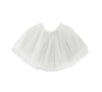MaNMaNing Tutu Robe De Ballet Jupe Fille Ballet Tutu Jupes Jupe Courte Fille en Tulle Tulle Blanc Dentelle Jupette Danse Classique Princess Paillette Mini