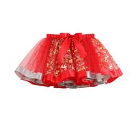 MaNMaNing Tutu Robe De Ballet Jupe Fille Carnaval Mini Jupe Fille Courte Danse Classique 3 Couches Tutu Vert De Danse À Bande Élastique Deguisement 10 Ans Paillette