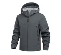 MaNMaNing Veste Homme Hiver Softshell Extérieur Polaire Coupe Vent Chaude Isolée Thermique Imperméable Décontractée pour Randonnée Velo Sport Veste d Hiver Épaisse à Capuche Doublure Molletonnée