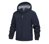 MaNMaNing Veste Homme Hiver Softshell Extérieur Polaire Coupe Vent Chaude Isolée Thermique Imperméable Décontractée pour Randonnée Velo Sport Veste d Hiver Épaisse à Capuche Doublure Molletonnée