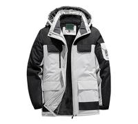 MaNMaNing Vette Homme Grande Taille Hiver Ski Chaude Laine Extérieur Randonnée Ensemble 5XL 9XL Vette Hiver Extérieur Pêche Coupe Vent Anti Froid Polaire Épaisse Couple Montagne