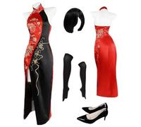 MANMICOS Costume de cosplay Ada du film Anime Taille US avec jupe brodée (taille M)