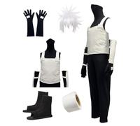 MANMICOS Costume de cosplay ANBU blanc en polyuréthane taille US (taille M)
