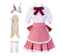 MANMICOS Costume de cosplay Anime Chii taille US pour femme avec jupe et boucles d'oreilles (taille S)