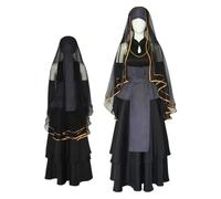 MANMICOS Costume de cosplay Anime Hinata pour femme, taille américaine, robe de mariée noire (taille XL)