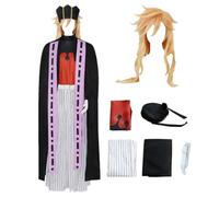 MANMICOS Costume de cosplay d'anime pour homme, taille américaine, robe de fête noire (taille XS)