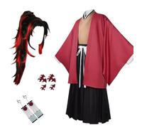 MANMICOS Costume de cosplay d'anime pour homme Taille US Rouge Taille XS
