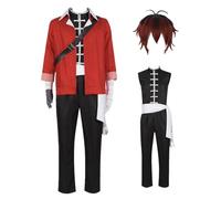 MANMICOS Costume de cosplay pour homme de la bande dessinée Stark Taille US Rouge Taille S