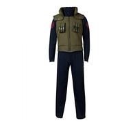 MANMICOS Costume de cosplay pour homme - Taille US - Vert, Ensemble 3 pièces., XL
