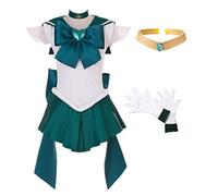 MANMICOS Costume d'Halloween Kaiou Michiru Sailor Moon Sailor Neptune - Bleu - X-Large
