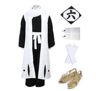 MANMICOS Costume kimono pour homme de l'anime Kuchiki Byakuya - Taille américaine - Taille XXL