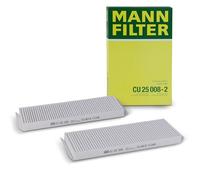 MANN-FILTER CU 25 008-2 Filtre à air de cabine - VÉHICULE DE TOURISME + UTILITAIRES