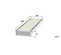 MANN-FILTER CUD 66 004 Filtre, air de l'habitacle