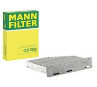 MANN-FILTER CUK 2939 Filtre à air de cabine - Filtre à Pollen avec Carbone activé - pour Véhicule de tourisme + utilitaires