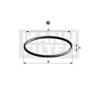 Mann Filter DiH 3 Joint d'étanchéité, filtre à huile