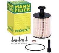 MANN-FILTER Filtre à carburant PU 9009 z KIT convient pour MERCEDES-BENZ 144mm