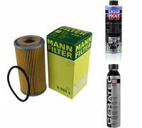 Mann-Filter Filtre à Huile H 804 X + Liqui Moly Cera Tec 3721 + Nettoyant Moteur