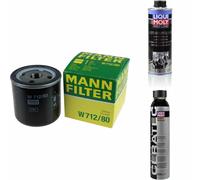 Mann-Filter Filtre à Huile W 712/80 + Liqui Moly Cera Tec 3721 + Nettoyant