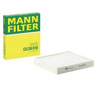 Filtre d'habitacle (filtre à pollen) MANN-FILTER CU 26 010