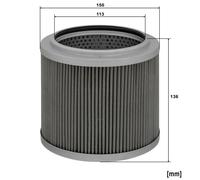 Filtre, système hydraulique de travail MANN-FILTER HD 15 010