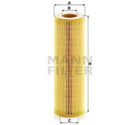 MANN-FILTER HU 1077/2 x filtre à huile - Jeu de filtres à huile avec joint / jeu de joints - Pour poids lourds, bus et véhicules utilitaires