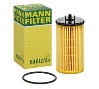 MANN-FILTER HU 612/2 x Filtre à huile - VÉHICULE DE TOURISME + UTILITAIRES, Yellow, xx