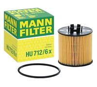 MANN-FILTER HU 712/6 x Filtre à huile - VÉHICULE DE TOURISME + UTILITAIRES