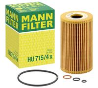 MANN-FILTER HU 715/4 x Filtre à huile pour BMW 3 Berline (E46) 3 Coupé (E46)