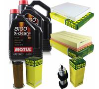 MANN-FILTER Inspection Set 10L Motul 8100 X-CLEAN+ 5W-30 Pour Audi Q7 3.0 TDI