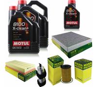 MANN-FILTER Inspection Set 10L Motul 8100 X-CLEAN+ 5W-30 Pour Audi Q7 3.0 TDI